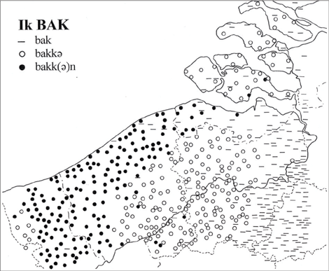 Kaart 5: ik bak (RND nr. 113)