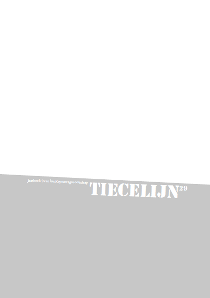Titelpagina van Tiecelijn. Jaarboek 9 (jaargang 29)