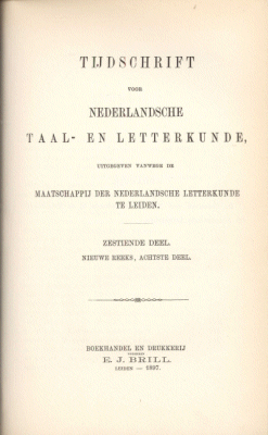 Tijdschrift voor Nederlandse Taal- en Letterkunde. Jaargang 16