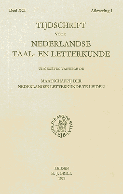 Tijdschrift voor Nederlandse Taal- en Letterkunde. Jaargang 91