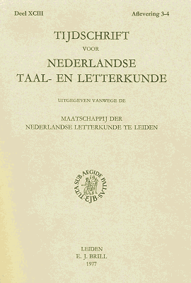 Tijdschrift voor Nederlandse Taal- en Letterkunde. Jaargang 93