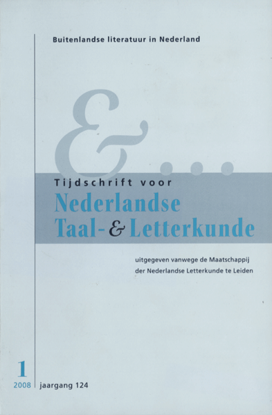 Titelpagina van Tijdschrift voor Nederlandse Taal- en Letterkunde. Jaargang 124