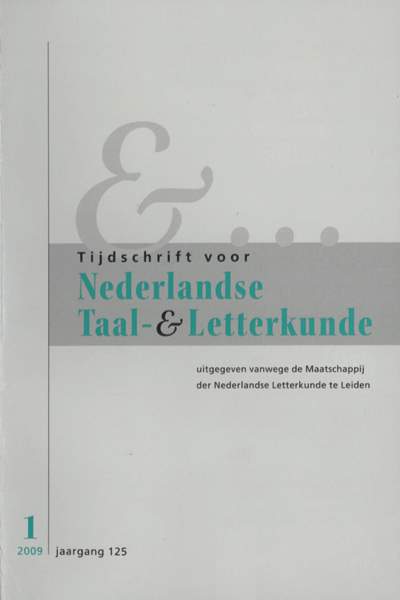 Tijdschrift voor Nederlandse Taal- en Letterkunde. Jaargang 125