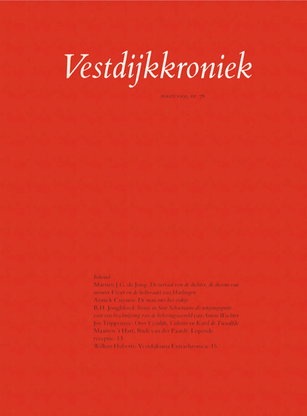 Titelpagina van Vestdijkkroniek. Jaargang 1993