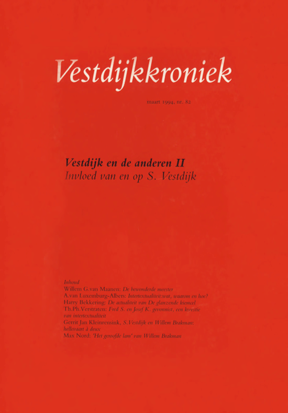 Titelpagina van Vestdijkkroniek. Jaargang 1994