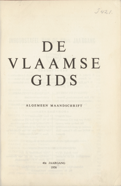 De Vlaamse Gids. Jaargang 40