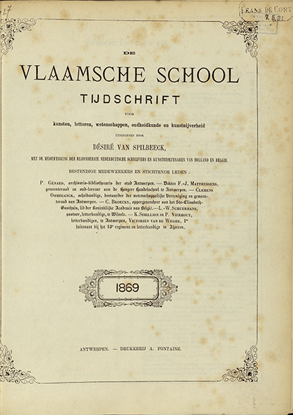 De Vlaamsche School. Jaargang 15