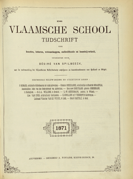 De Vlaamsche School. Jaargang 17
