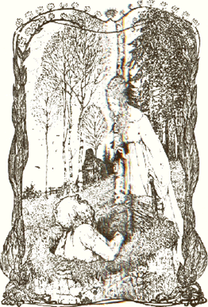 H. Vogeler Illustrasie uit ‘Die Versunkene Glocke’