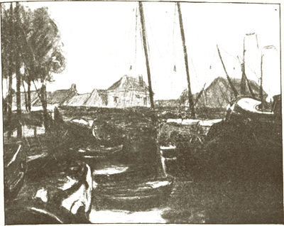 Richard Baseleer. - Haven aan de Beneden-Schelde (Doel)

- Pastel -