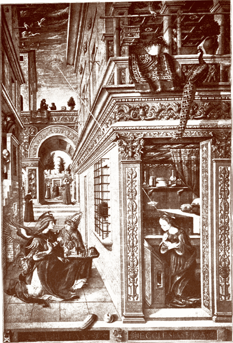 CARLO CRIVELLI. - de boodschap.

NATIONAL GALLERY, londen.