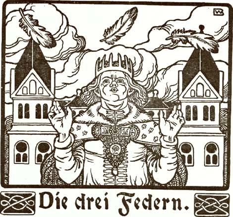 EEN SPROOKJESKONING

uit Königskinder, - geïllustreerd door Bernhard Wenig (uitgaaf Jungbrunnen van Fischer und Franke, Berlijn).