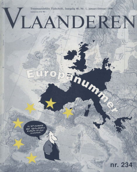 Titelpagina van Vlaanderen. Kunsttijdschrift. Jaargang 40