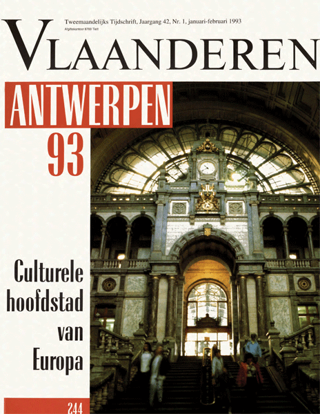 Titelpagina van Vlaanderen. Kunsttijdschrift. Jaargang 42