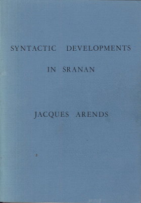 Titelpagina van Syntactic Developments in Sranan