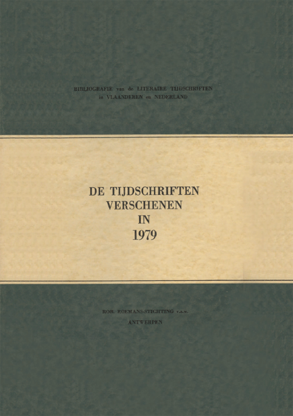Bibliografie van de literaire tijdschriften in Vlaanderen en Nederland. De tijdschriften verschenen in 1979