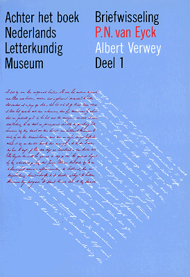 Titelpagina van De briefwisseling tussen P.N. van Eyck en Albert Verwey. Deel 1: juli1904-april 1914