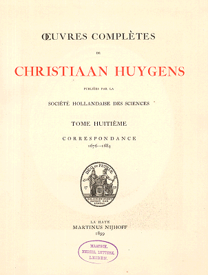 Oeuvres complètes. Tome VIII. Correspondance 1676-1684