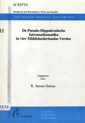 De Pseudo-Hippokratische Iatromathematika in vier Middelnederlandse versies
