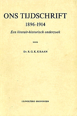 Titelpagina van Ons Tijdschrift 1896-1914
