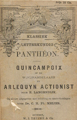 Titelpagina van Quincampoix en Arlequin Actionist