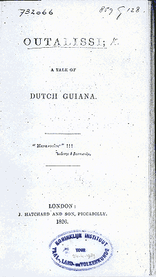 Outalissi; a Tale of Dutch Guiana