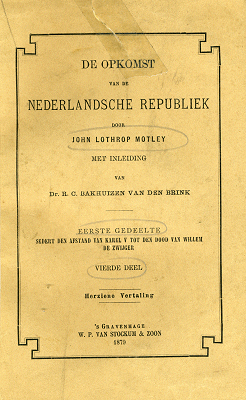 Titelpagina van De opkomst van de Nederlandsche Republiek. Deel 4 (herziene vertaling)