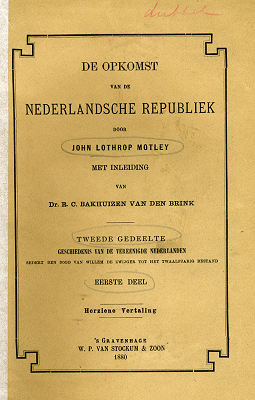 Titelpagina van De opkomst van de Nederlandsche Republiek. Deel 5 (herziene vertaling)