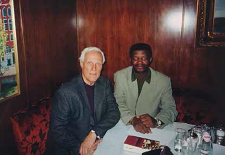 Uit eten met Roland Lumumba.