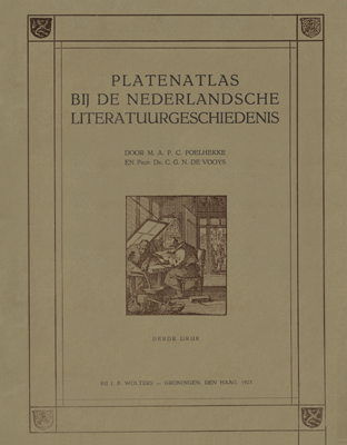 Titelpagina van Platenatlas bij de Nederlandsche literatuurgeschiedenis