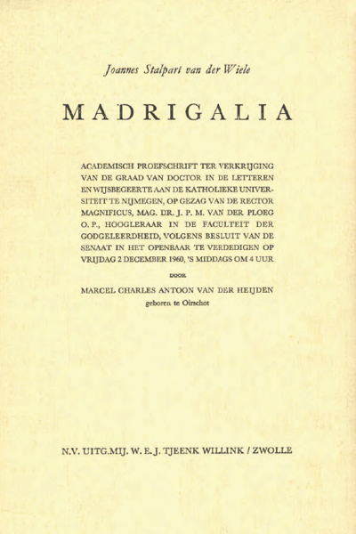 Madrigalia