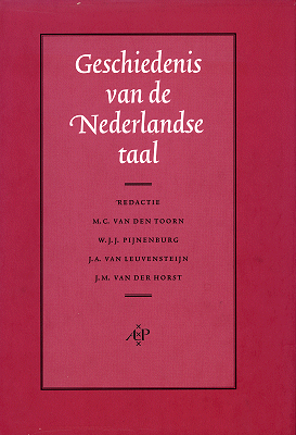 twintig behandeling Verbeteren Inhoudsopgave van Geschiedenis van de Nederlandse taal, J.M. van der Horst,  J.A. van Leuvensteijn, W. Pijnenburg, M.C. van den Toorn - DBNL