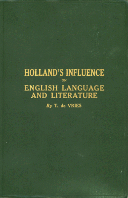 Titelpagina van Holland's Influence on English Language and Literature